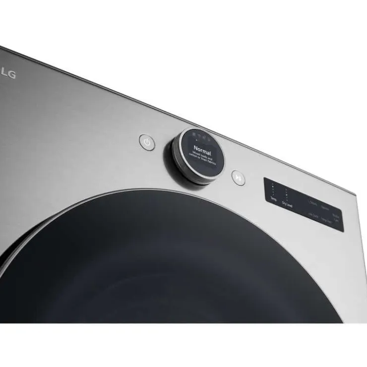 LG Washer & Dryer Kit, , Front-Load - WM5700-DLEX Graphite Steel Outlet