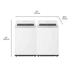 LG Washer & Dryer Kit, , Top-Load - WT-DLE8200 White Online