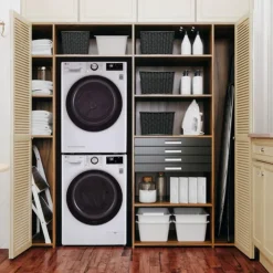 LG Washer & Dryer KIt, , Front-Load - WM-DLHC1455 White Discount