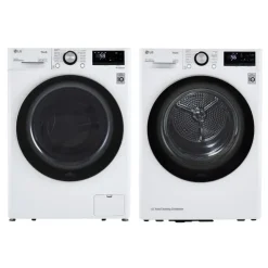 LG Washer & Dryer KIt, , Front-Load - WM-DLHC1455 White Discount