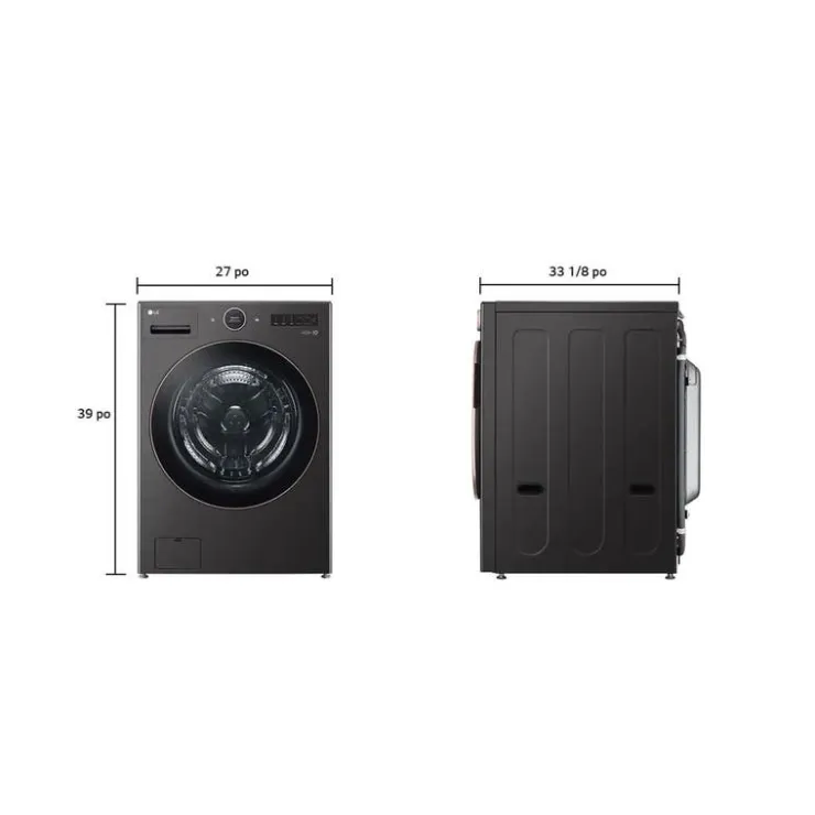 LG Washer Front-Load 27" - WM6500HBA Black Stainless Discount