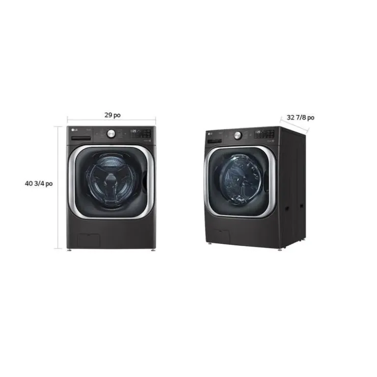 LG Washer Front-Load 29" - WM8900HBA Black Stainless Online