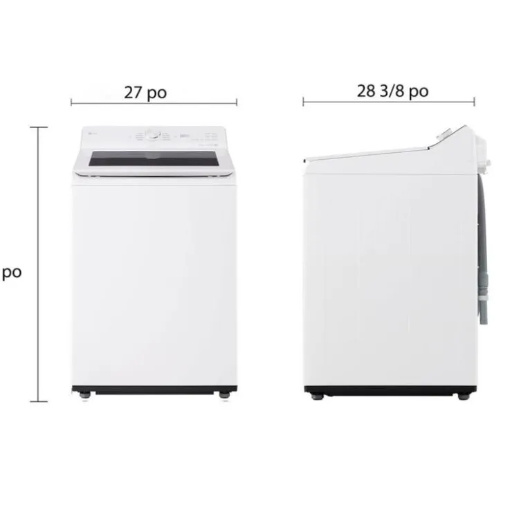 LG Washer Top-Load 27" - WT8200CW White