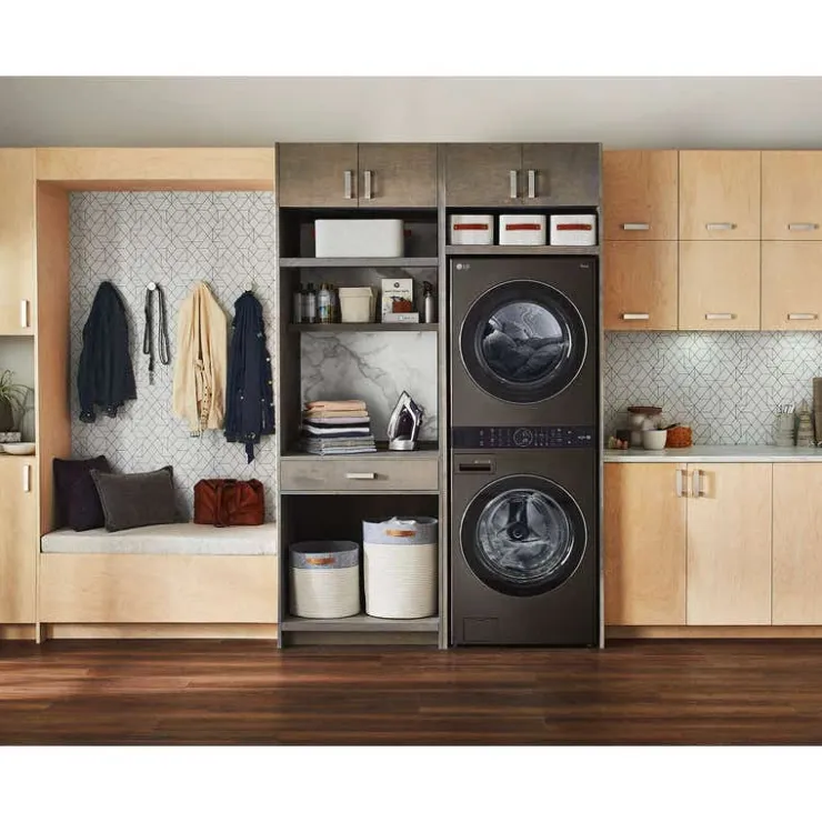 LG WashTower, , 27", Front-Load - WKEX200HBA Black steel Best