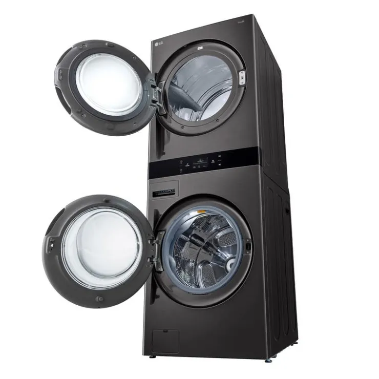 LG WashTower, , 27", Front-Load - WKEX300HBA Black steel Sale