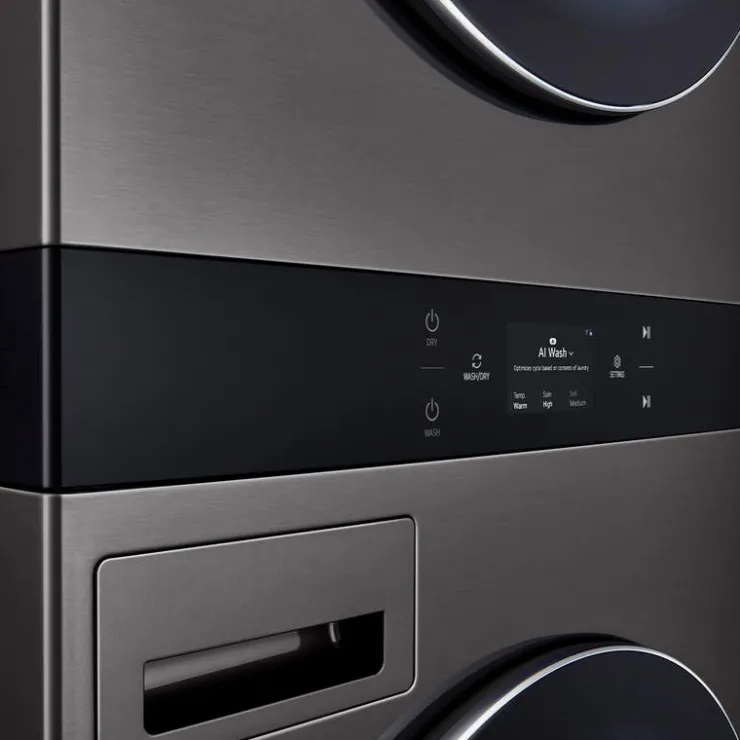 LG WashTower, , 27", Front-Load - WKEX300HBA Black steel Sale