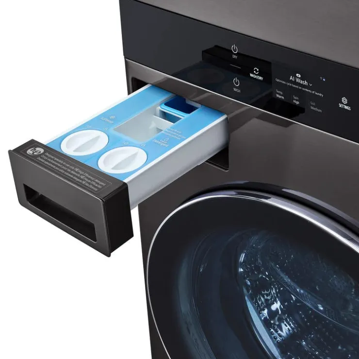 LG WashTower, , 27", Front-Load - WKEX300HBA Black steel Sale