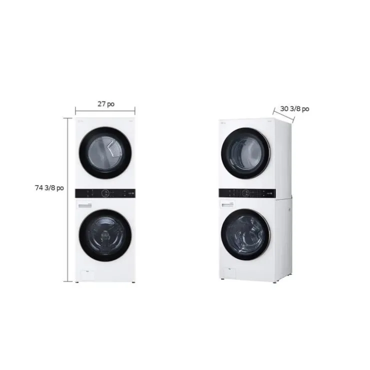 LG WashTower, , 27", Front-Load - WKE100HWA White Discount