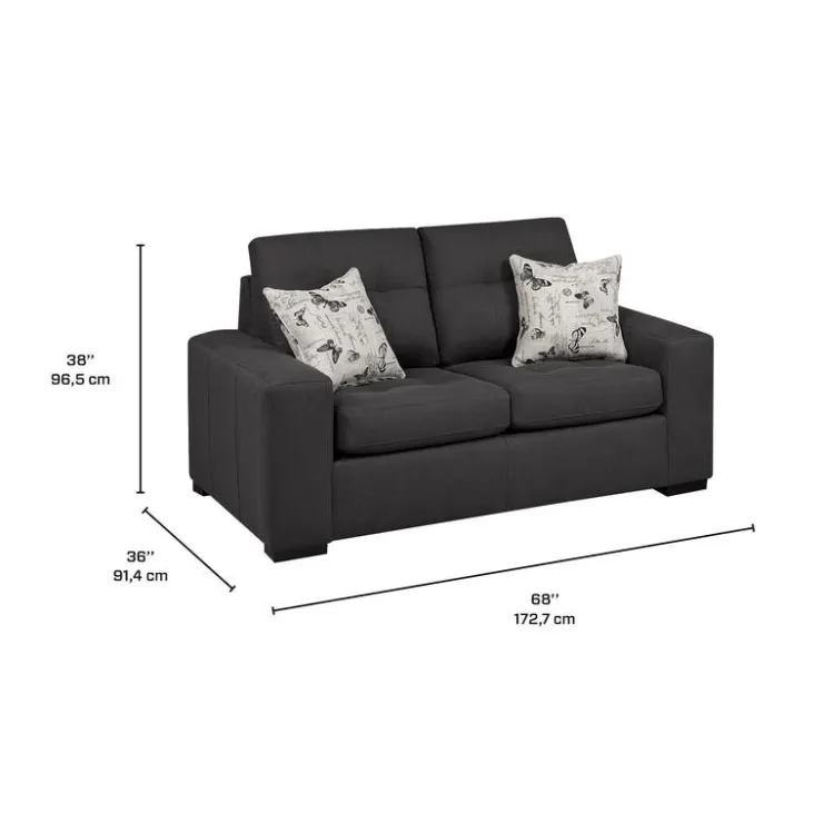 Sofa By Fancy Loveseat PENNYLANE ANTHRA Sale
