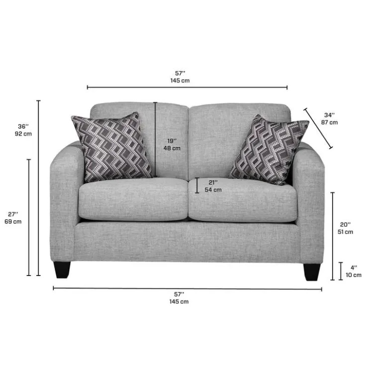 Sofa By Fancy Loveseat - Grey Light grey Best