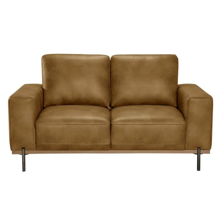 Loveseat with Deep Seating - Brown Discount