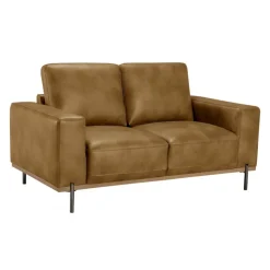 Loveseat with Deep Seating - Brown Discount