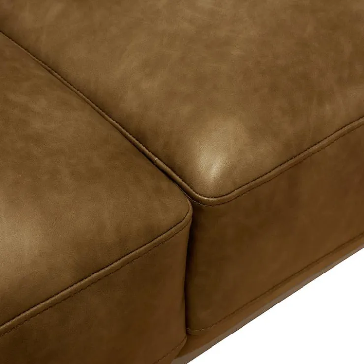 Loveseat with Deep Seating - Brown Discount
