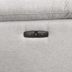 Loveseat with Power Sliders White/Beige Sale