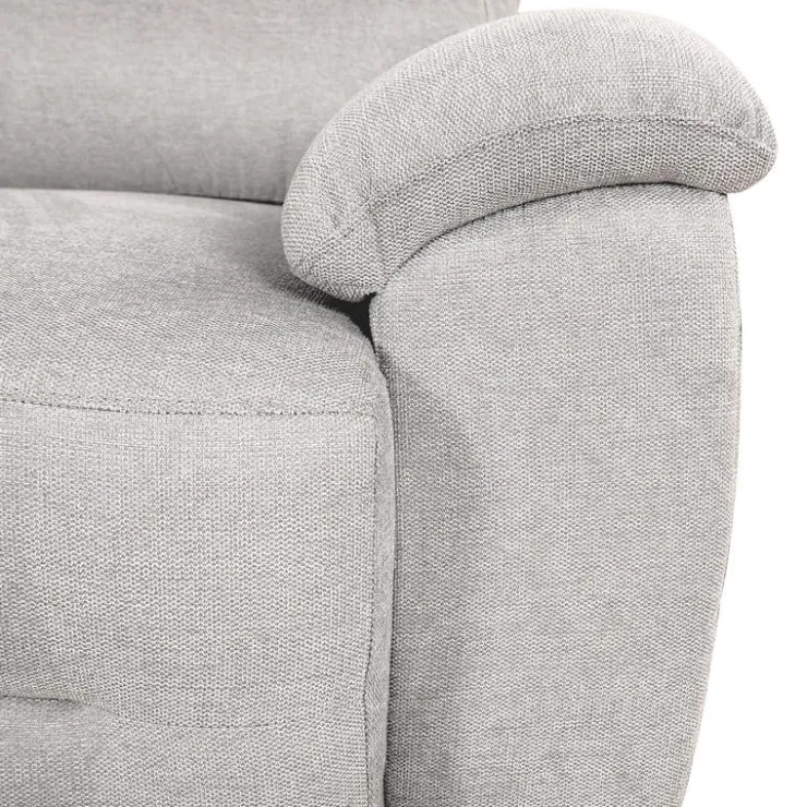 Loveseat with Power Sliders White/Beige Sale
