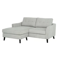 Loveseat with Reversible Chaise - Light Grey Discount