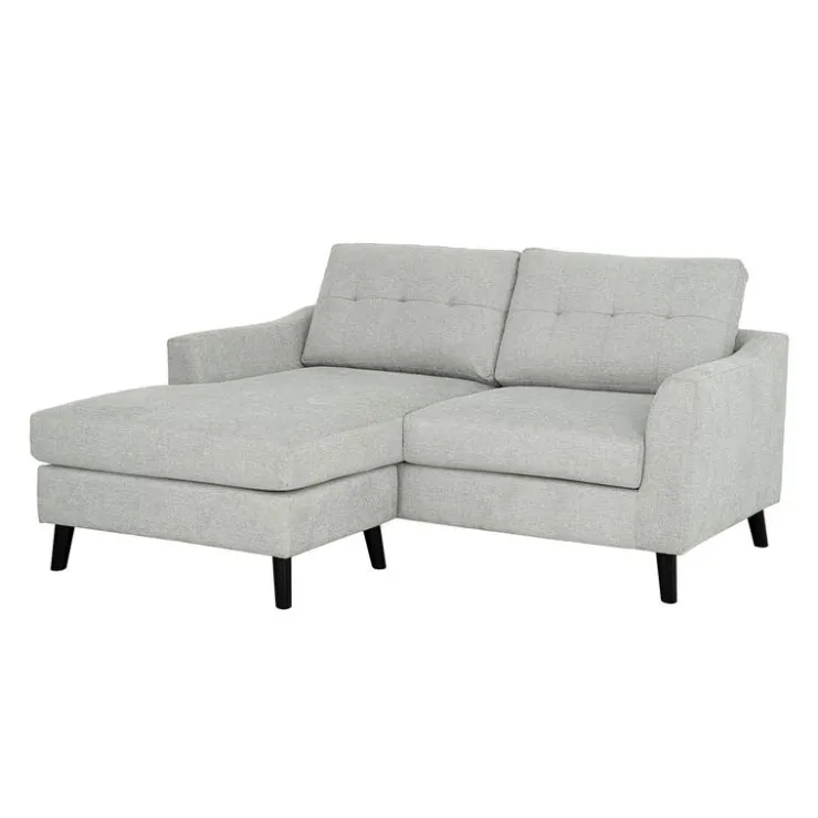 Loveseat with Reversible Chaise - Light Grey Discount