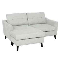 Loveseat with Reversible Chaise - Light Grey Discount