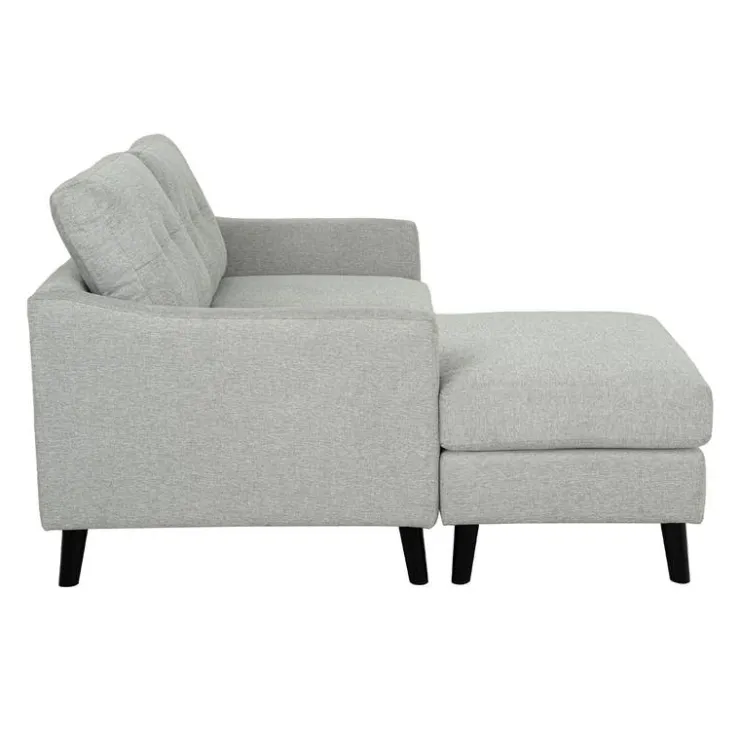 Loveseat with Reversible Chaise - Light Grey Discount