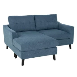 Loveseat with Reversible Chaise - Blue Best