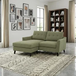 Loveseat with Reversible Chaise - Green Best