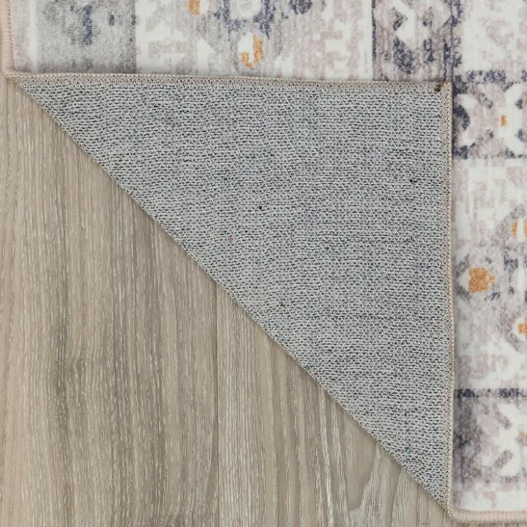 Machine Washable Indoor Rug - 5 x 7 Beige/Grey/Gold Best
