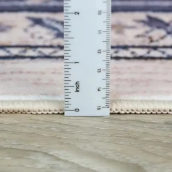 Machine Washable Indoor Rug - 5 x 7 Beige/Grey Clearance