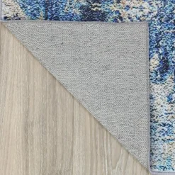 Machine Washable Indoor Rug - 5 x 7 Beige/Blue Outlet