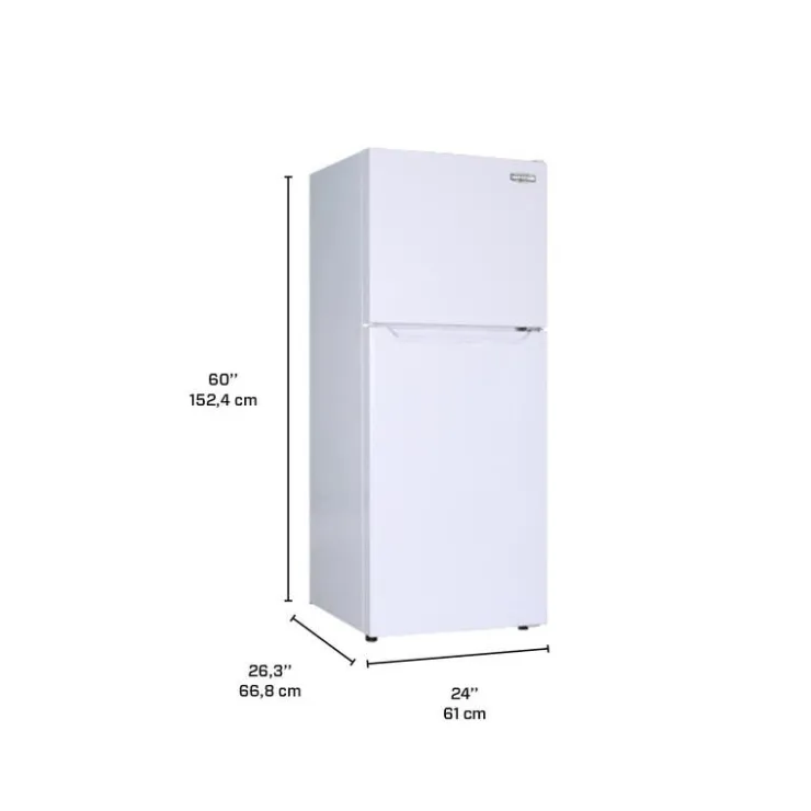 Marathon 10 Cu Ft 24 In Refrigerator Top Freezer - MFF103W White Discount