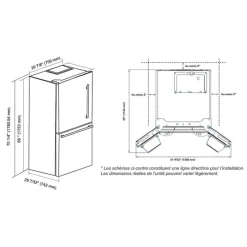 Marathon 18 Cu Ft Refrigerator 30 In Bottom Freezer - MFF179SSBM-LH Left Hinge Set New