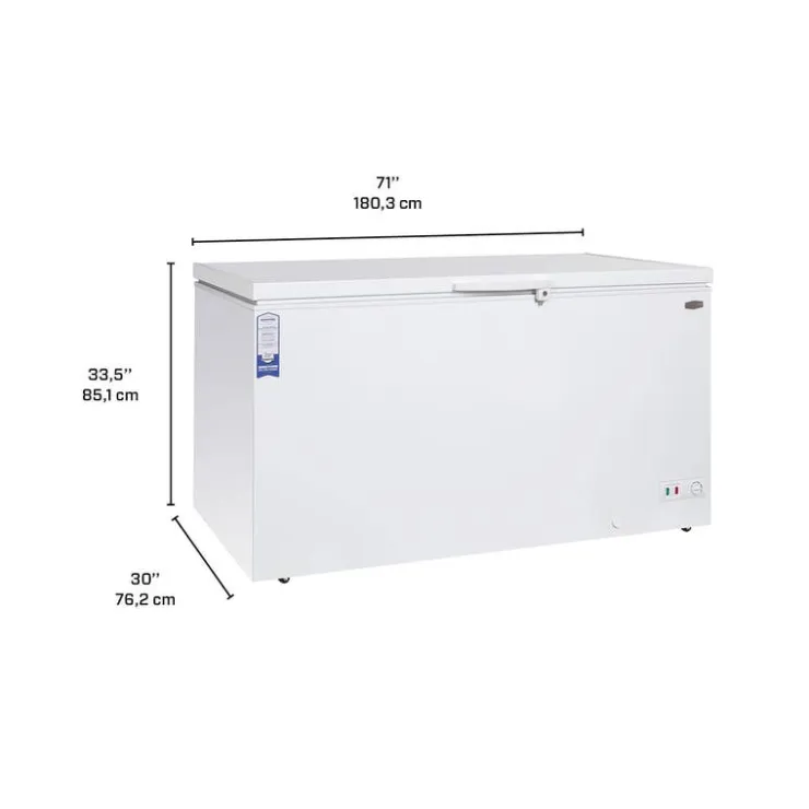 Marathon Freezer , Honrizontal, 71" - MCF200W White New