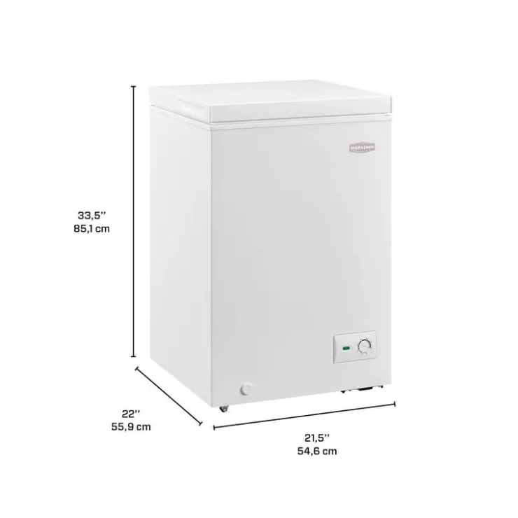 Marathon Freezer , Honrizontal, 21.5" - MCF35W White Online