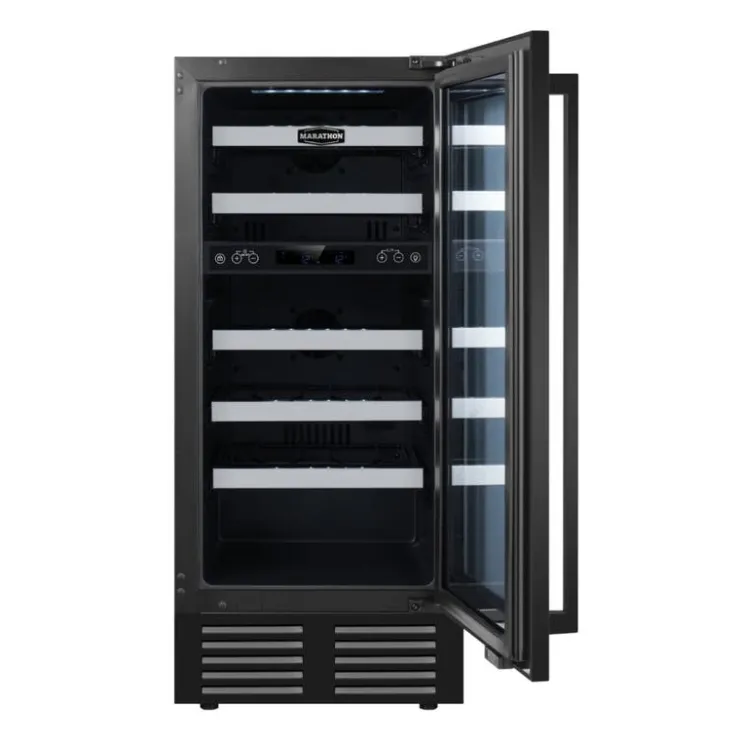 Marathon Wine Cooler 15" - MWC28-DBLS-1 Black Discount