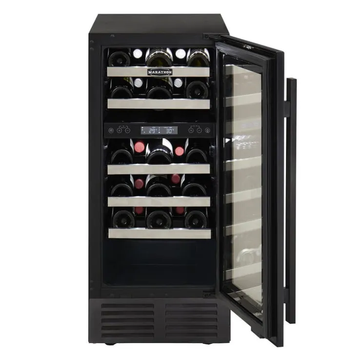 Marathon Wine Cooler 15" - MWC28-DBLS Black Hot
