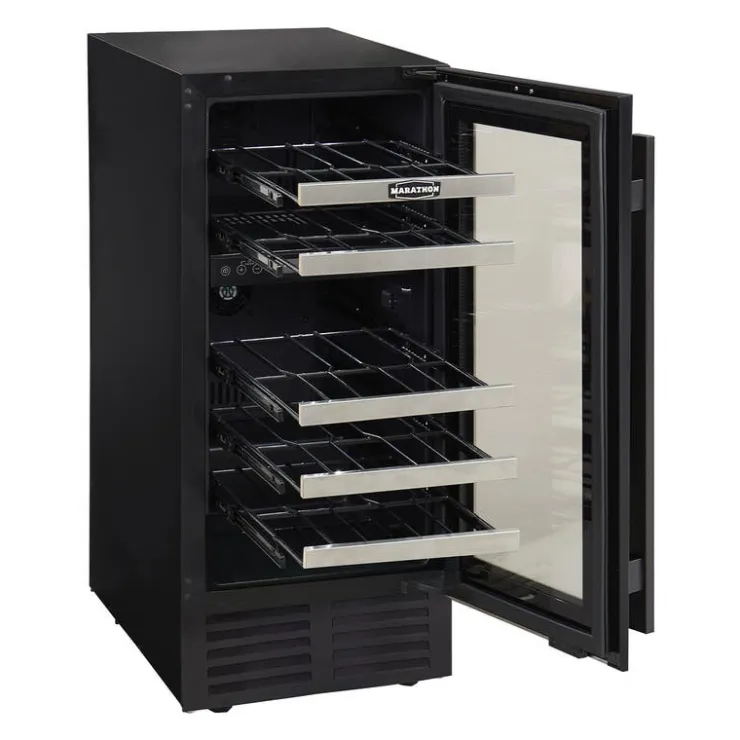 Marathon Wine Cooler 15" - MWC28-DBLS Black Hot