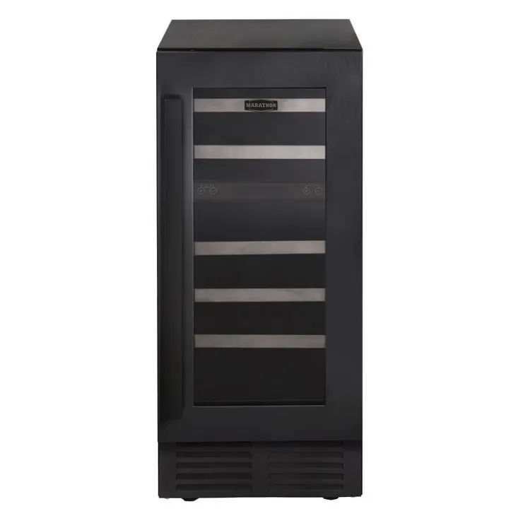 Marathon Wine Cooler 15" - MWC28-DBLS Black Hot