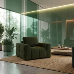 Sofa By Fancy Marshmallow-Style Armchair - Green Outlet