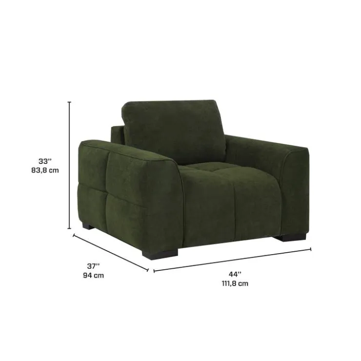 Sofa By Fancy Marshmallow-Style Armchair - Green Outlet