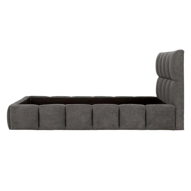 Marshmallow-Style King Bed (78") - Grey Light Grey New