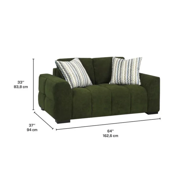 Sofa By Fancy Marshmallow-Style Loveseat - Green Discount