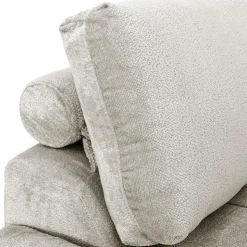 Marshmallow-Style Sectional with Left-Side Chaise - Grey Outlet