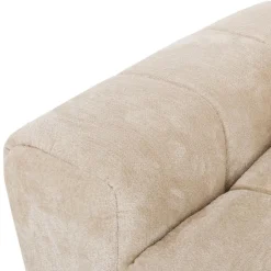 Marshmallow-Style Sectional with Right-Side Chaise - Cream Clearance