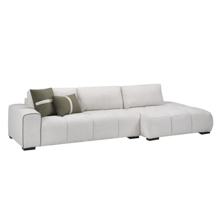 Sofa By Fancy Marshmallow-Style Sectional with Right-Side Chaise Greige