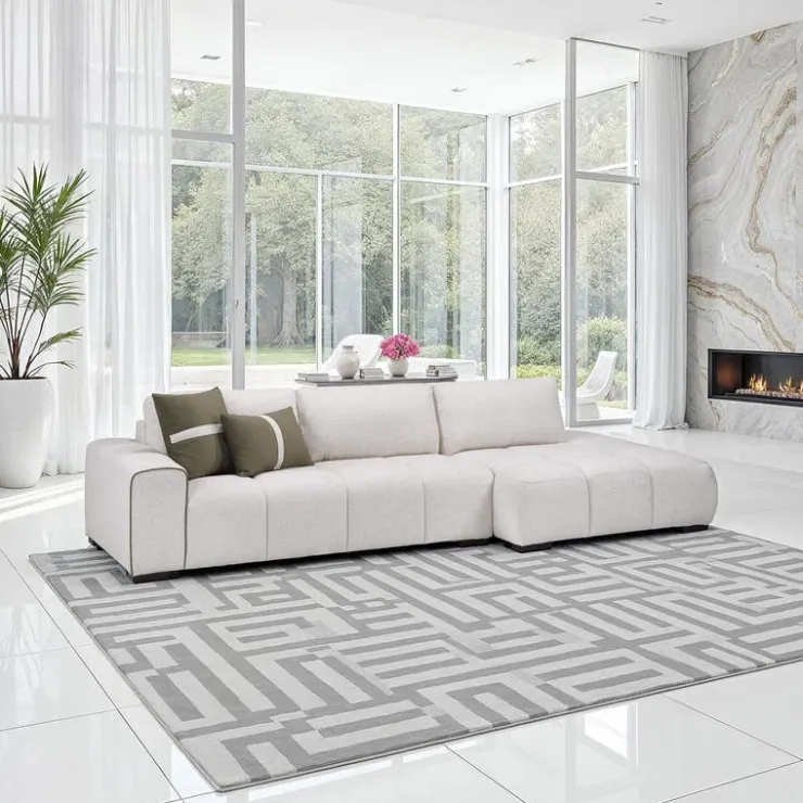 Sofa By Fancy Marshmallow-Style Sectional with Right-Side Chaise Greige