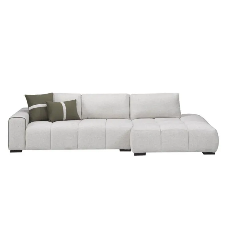 Sofa By Fancy Marshmallow-Style Sectional with Right-Side Chaise Greige