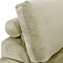 Marshmallow-Style Sectional with Left-Side Chaise - Sage Green
