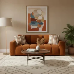 Sofa By Fancy Marshmallow-Style Sofa - Rust Best