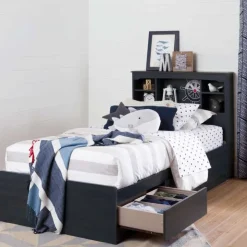 Meubles South Shore Mates Bed With 3 Drawers 39'' - South Shore BLUEBERRY Sale