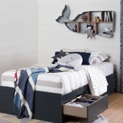 Meubles South Shore Mates Bed With 3 Drawers 39'' - South Shore BLUEBERRY Sale
