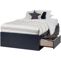 Meubles South Shore Mates Bed With 3 Drawers 39'' - South Shore BLUEBERRY Sale